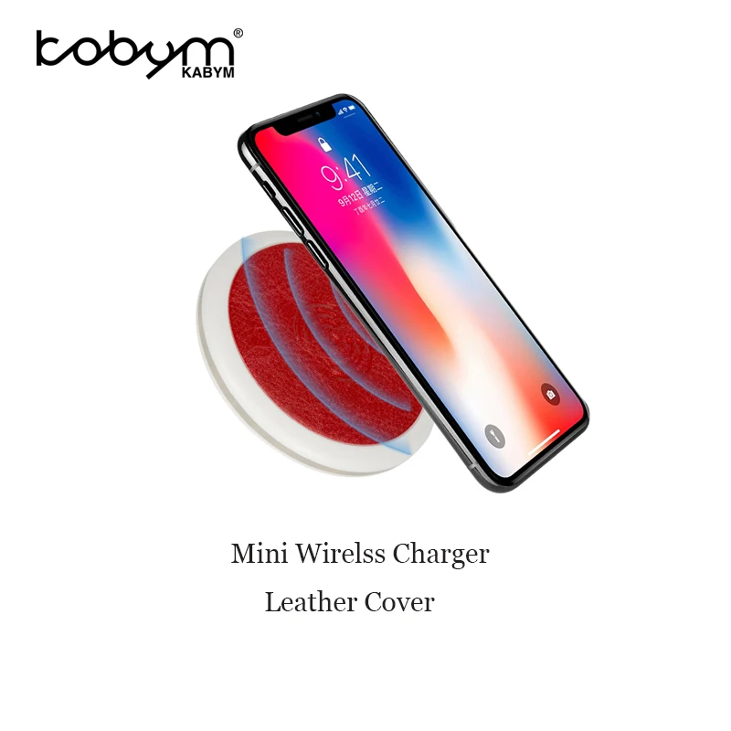 Kabym mini qi Беспроводное зарядное устройство четыре цвета для Samsung S8 S7 S6 S5 iPhone 8 X
