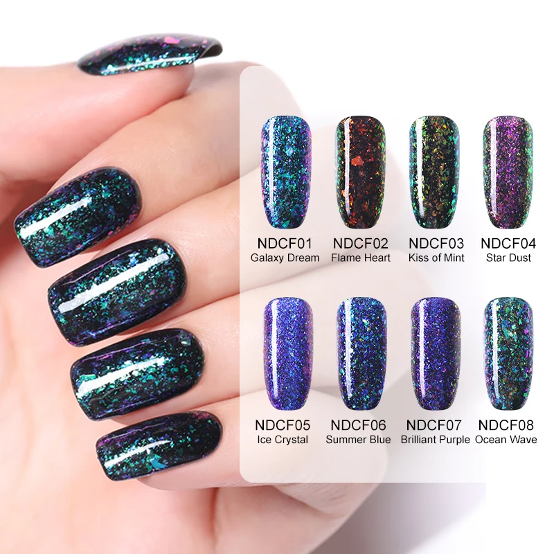 NICOLE DIARY хамелеоновый Гель-лак для дизайна ногтей отмачиваемый УФ-Гель-лак черная