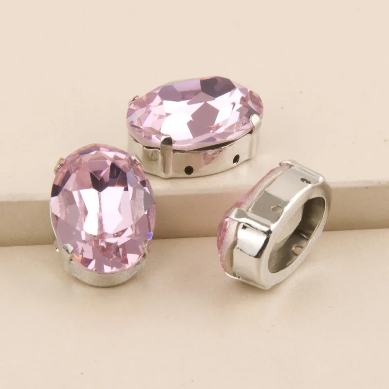 Yanruo #4120 все размеры светло-розовый Овальный Кристалл для нашивки со стразами с