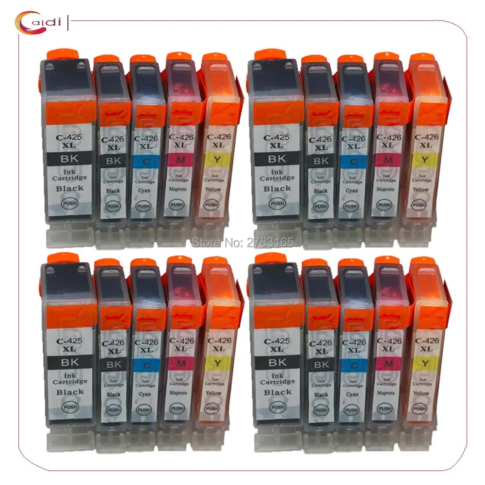 20 шт. чернильные картриджи pixma ip4840 ix6540 mg5140 mg5240 mg6140 mg8140 mx884|ink cartridge for canon|cartridge