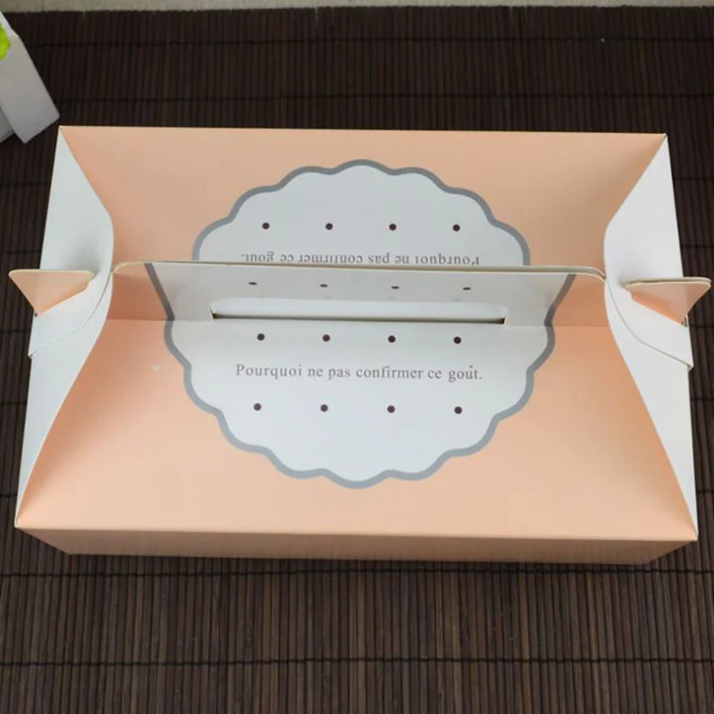 Новое прибытие Кружева шаблон розовый цвет Портативный Мусс коробки 10 шт оптом