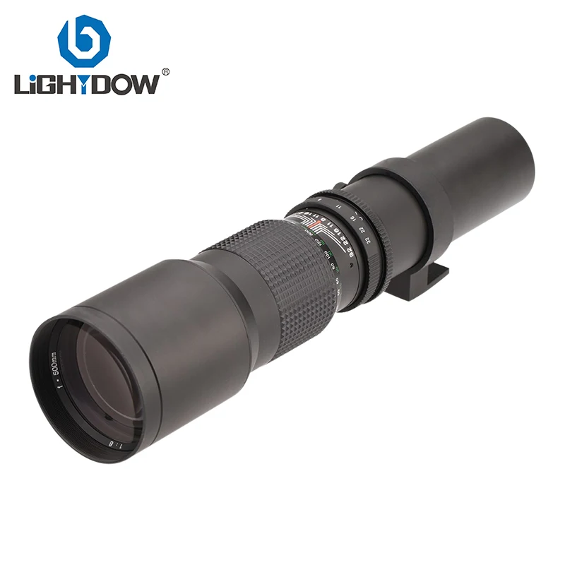 Lightdow 500 мм F8.0 объектив Ручной телефото зум + T2-AI T крепление для Nikon D5000 D7000 D7100 D800 D90