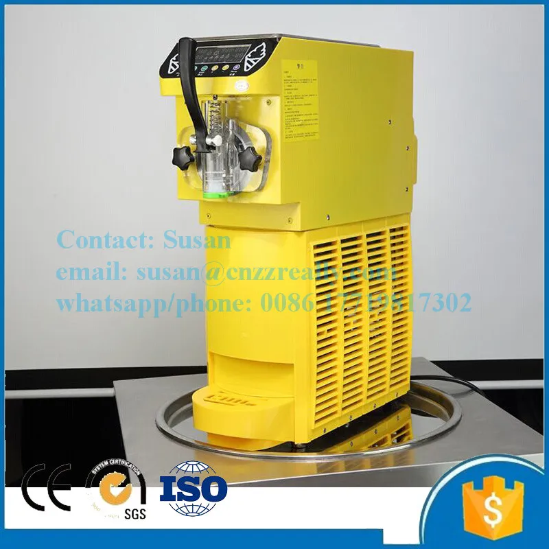 Коммерческая мини машина для мороженого 15 л/ч производства мягкого компрессор 110