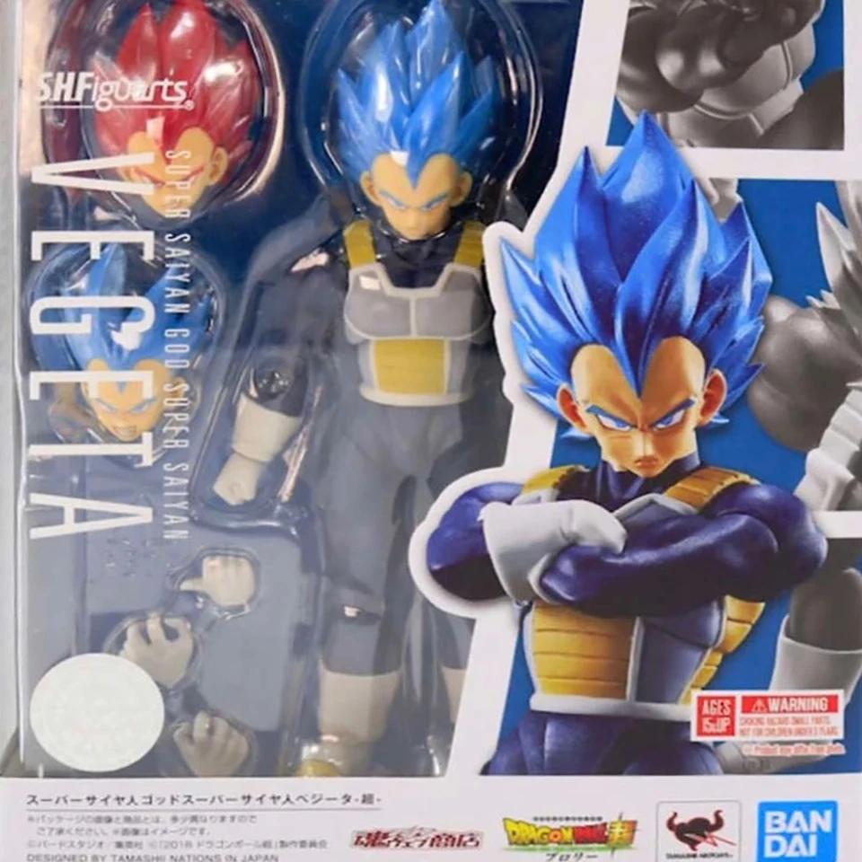 Tronzo Bandai Tamashii нациями даргон мяч с изображением супер вегеты SHF SSJ Синий Красный ПВХ фигурка Супер Саян Бог модель игрушки