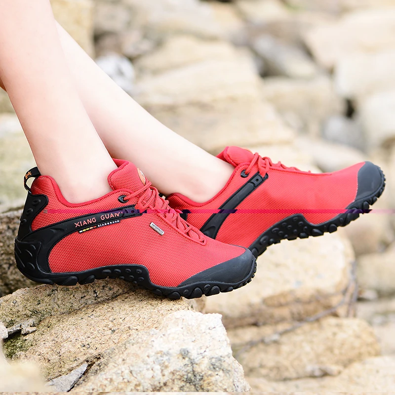 Женские кроссовки для походов XIANG GUAN Красные прогулок 36 39|trekking boots|women hiking shoeshiking