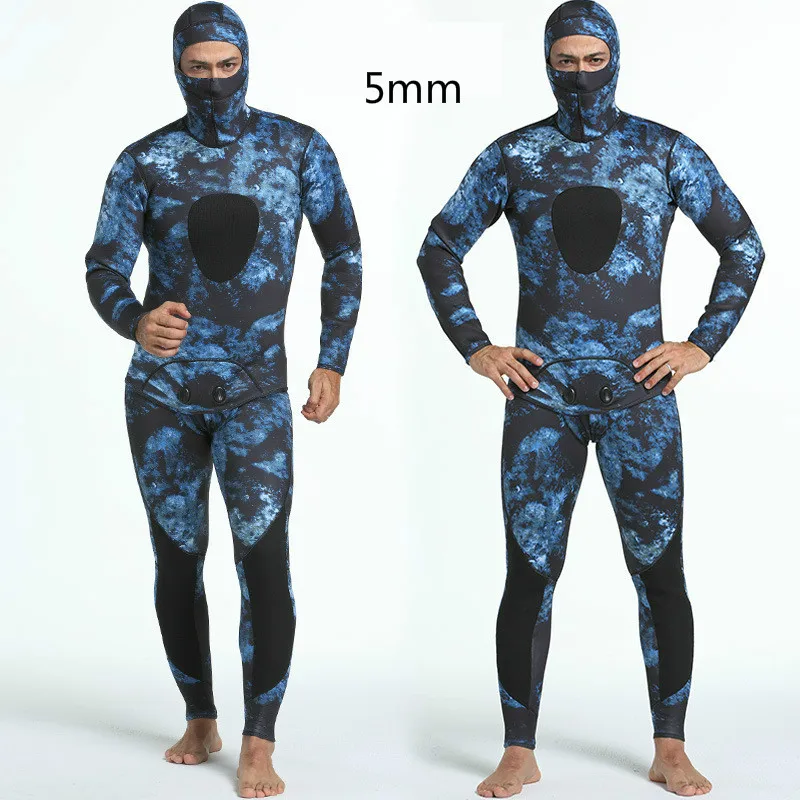 SCR хлоропрен резиновый камуфляж 5 мм две части теплая рыбалка и костюм | Спорт