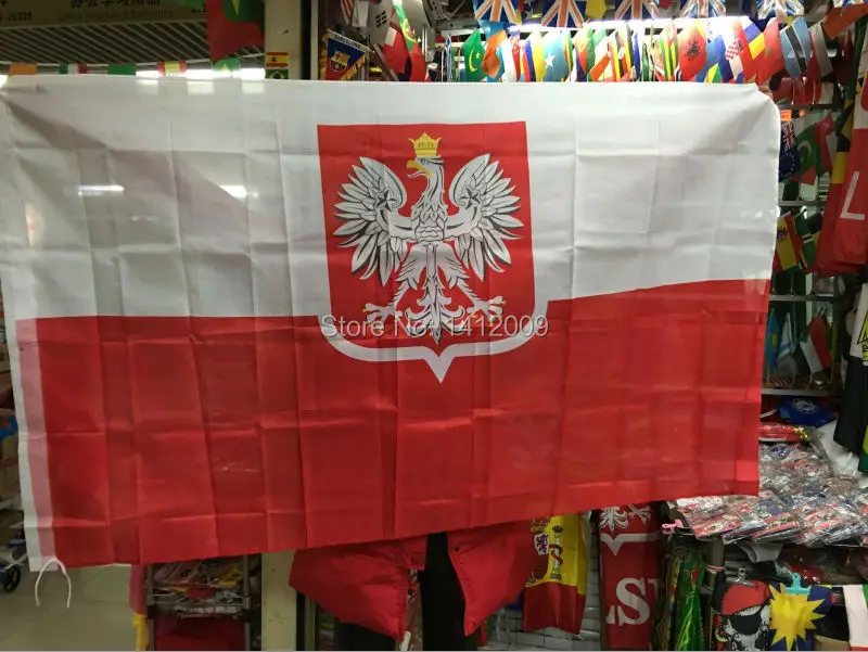 Европейский продавец бесплатная доставка 90*150 см подвесной полированный флаг