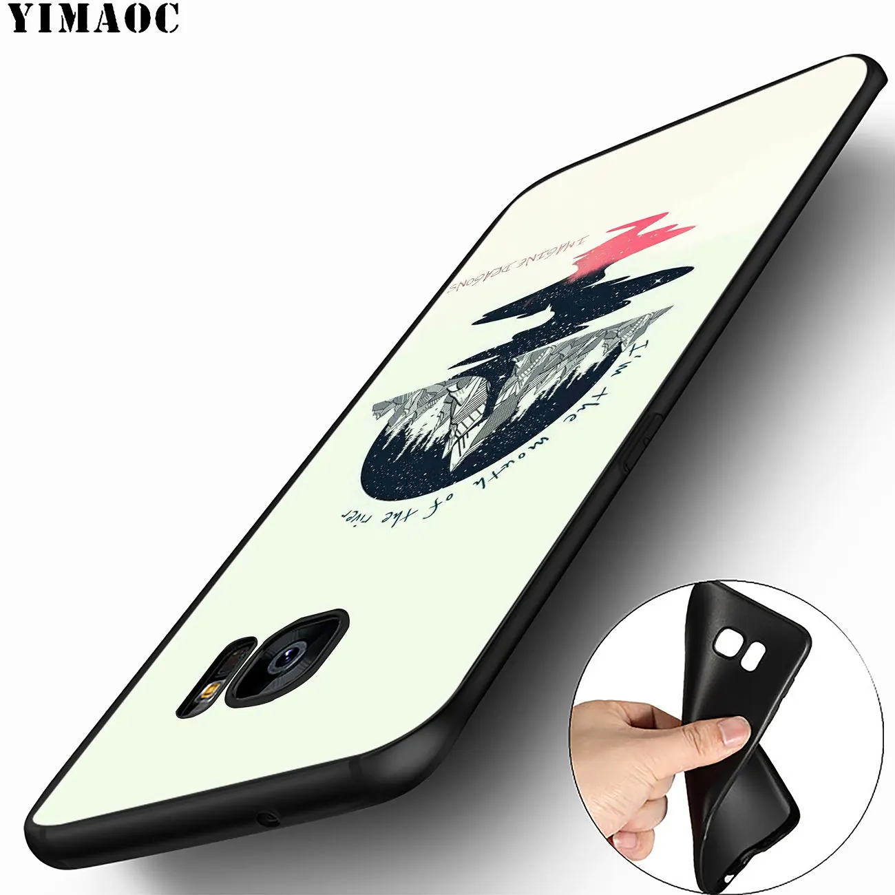 YIMAOC imagine dragons night music Soft Silicone Case for Samsung Galaxy S20 Ultra S10 Lite S9 S8 Plus S7 Edge S10e Cover | Мобильные
