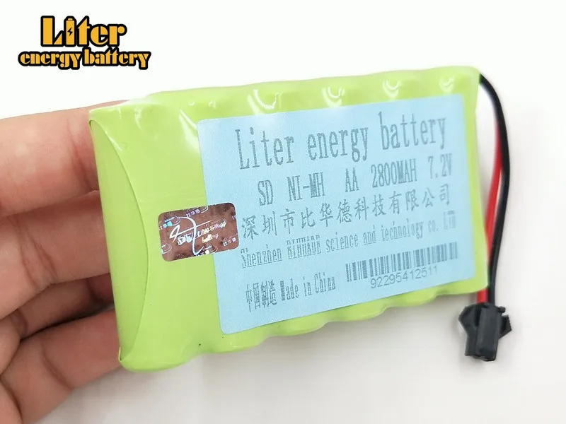 2 Упак. 2800mah 7 v аккумуляторная батарея nimh aa ni-mh для дистанционного управления