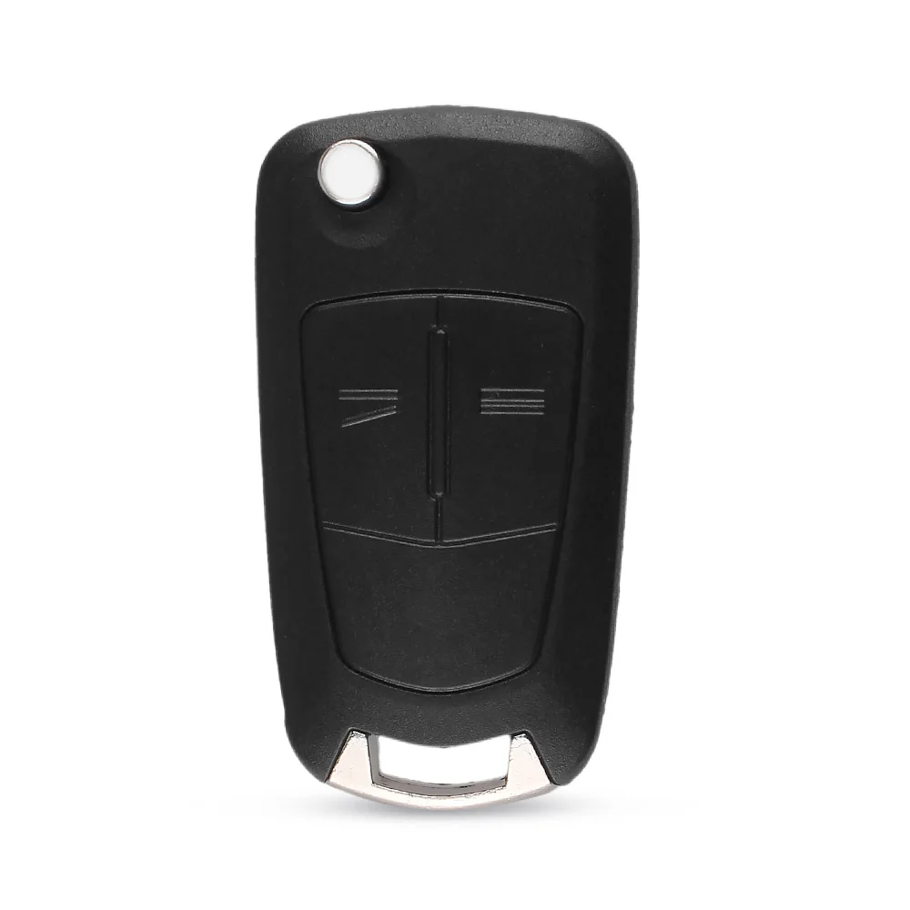 2 BUTTONS KEYYOU откидной пульт дистанционного управления складной Автомобильный Брелок чехол для Vauxhall Opel Astra H Corsa D Vectra C Zafira Astra Vectra Signum - Количество кнопок: 2 BUTTONS