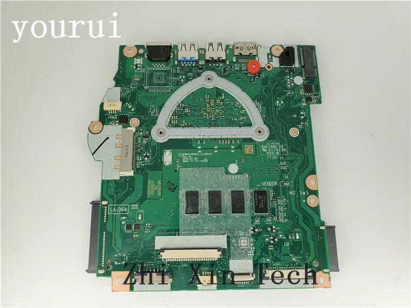 Материнская плата yousui для ноутбуков Acer Aspire материнская B5W1A /B7W1A с ЦП N4200u NB.GH411.006