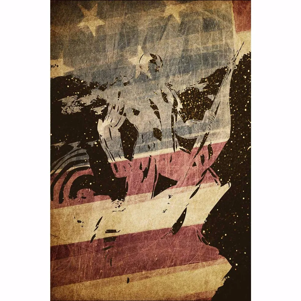 Allenjoy фотографии фонов День Независимости флаг старинные человека с компьютером