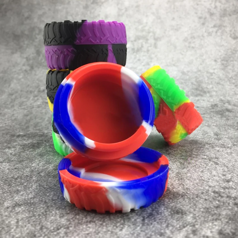 Форма шины Силиконовые Контейнеры Банки Dab Воск испаритель резиновый контейнер 23