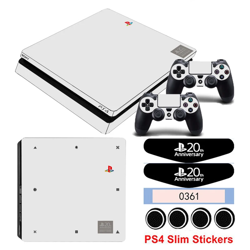 Виниловая наклейка для консоли Playstation 4 Slim и контроллера наклейки геймпада PS4 20