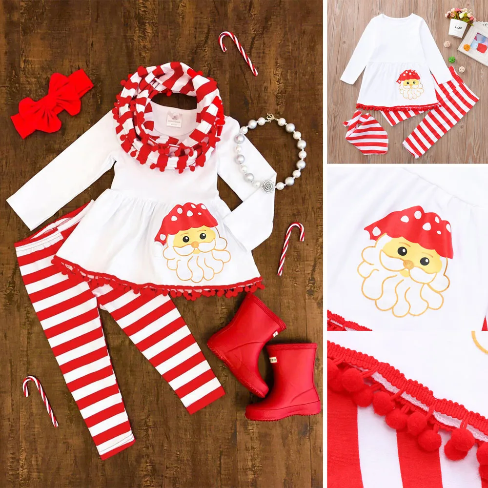 Рождественское платье для новорожденных мальчиков и девочек с буквенным принтом