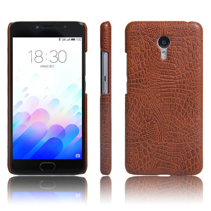 Чехол Meizu M3 Note M3Note из искусственной кожи с крокодиловой текстурой жесткая задняя