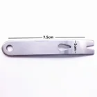 Карманный Брелок, мини-брелок из нержавеющей стали, многофункциональный инструмент для выживания, скребок, EDC, многофункциональные инструменты, набор для кемпинга