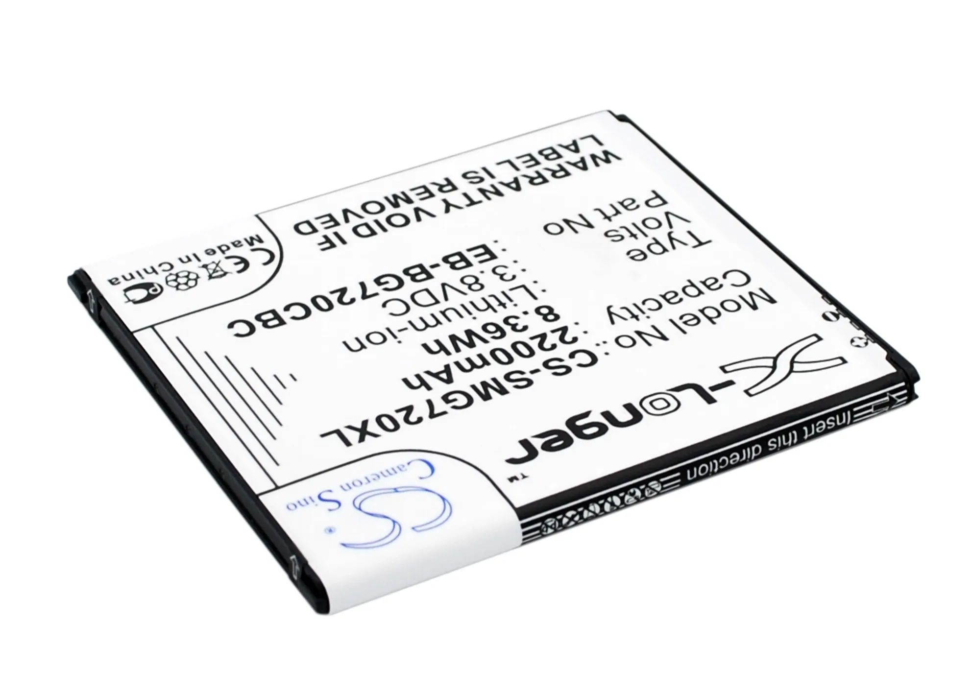 Аккумулятор Cameron Sino 2200 мА · ч для Samsung Galaxy Grand 3 Max G7200 G7202 G7202D G720AX G720N0 | Мобильные