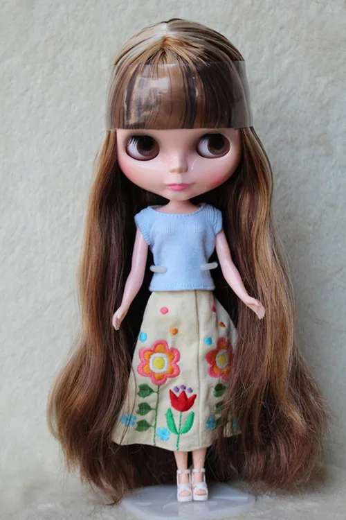 Кукла Blyth коричневый светильник смешанные волосы 30 см обычная телесная кукла