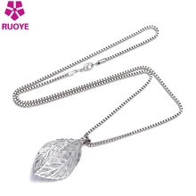 Ожерелье с подвеской RUOYE из стекла серебряного цвета|women necklace|jewelry