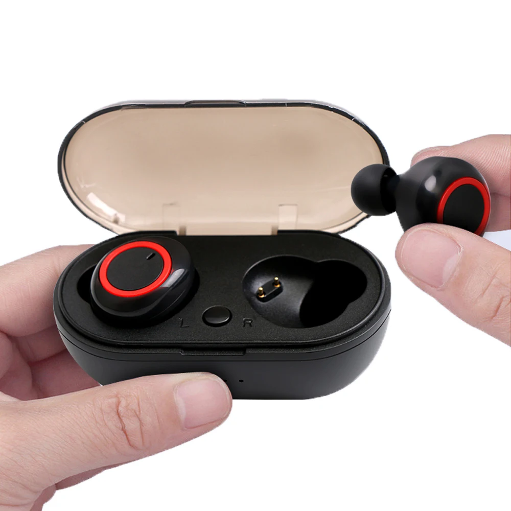 Bluetooth 5 0 TWS Беспроводная стереогарнитура с зарядным устройством|Наушники и