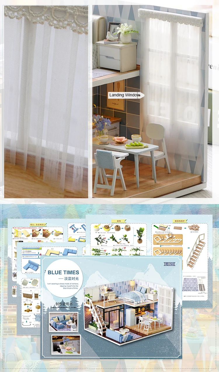 Cutebee кукольный дом мебель миниатюрный кукольный домик DIY миниатюрный дом игрушки для детей наклейки DIY кукольный домик I