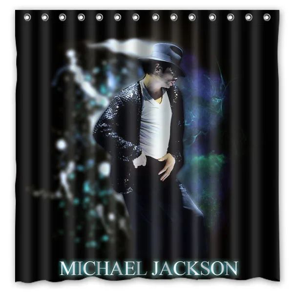 Занавеска для душа michael jackson водонепроницаемая Moldproof Полиэстеровая ткань