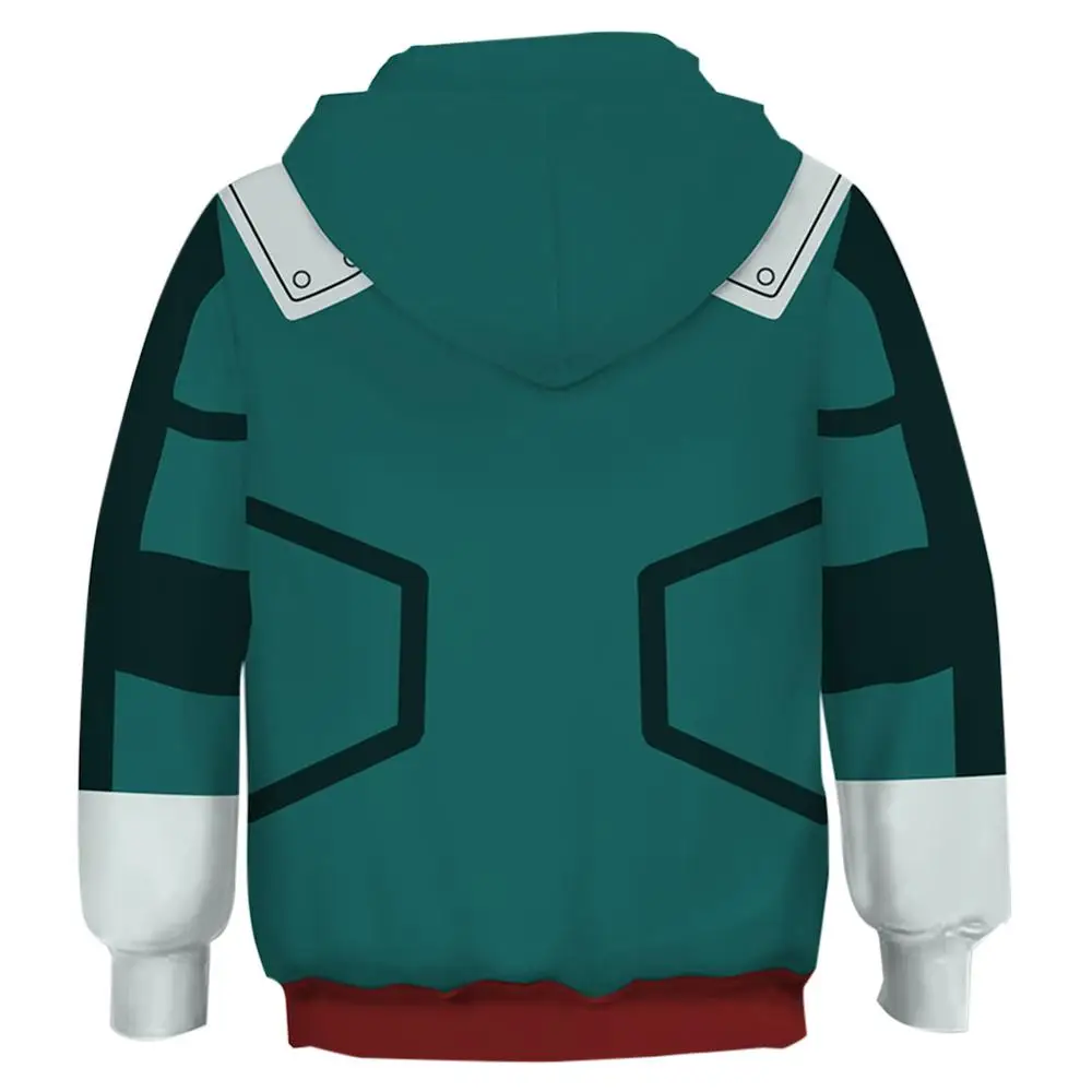 Худи Boku с надписью no My Hero Академия худи Izuku Midoriya для косплея Детская толстовка
