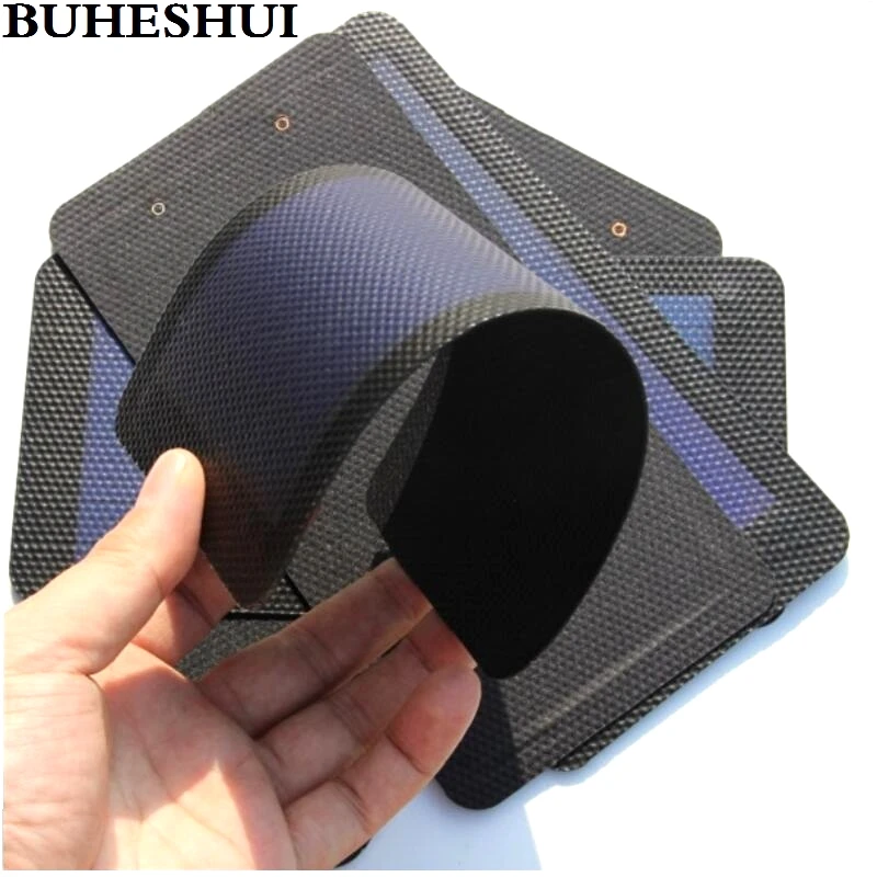 BUHESHUI 1 Вт 1,5 в Гибкая солнечная батарея Аморфный Кремний DIY Складная солнечная панель солнечное зарядное устройство+ Водонепроницаемый