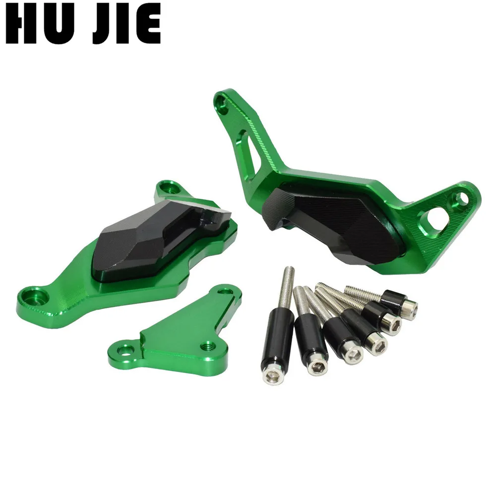 

Зеленая крышка рамы двигателя мотоцикла ниндзя 400, защитный чехол, ползунок, противоударный коврик для KAWASAKI Ninja 400 2017-2018 17 18