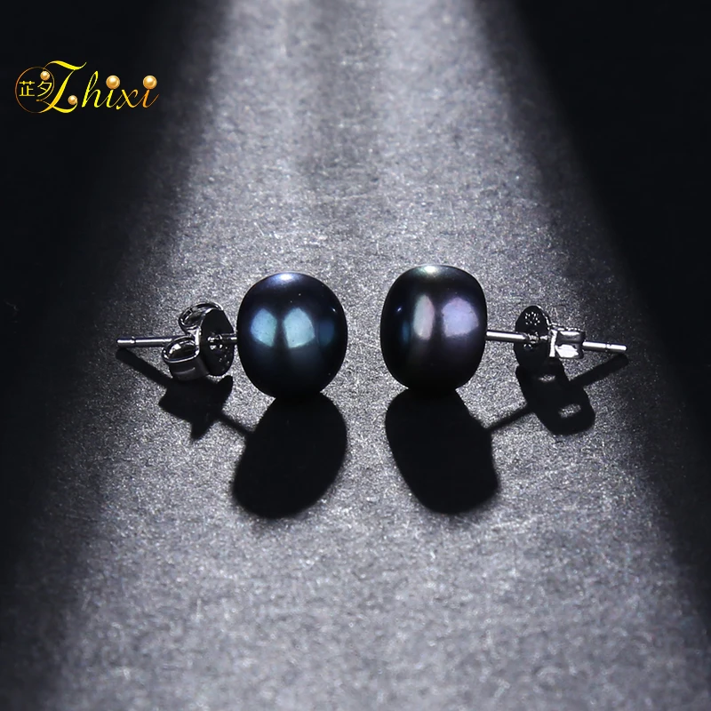 Женские серьги из серебра 925 пробы с натуральным пресноводным жемчугом|earrings