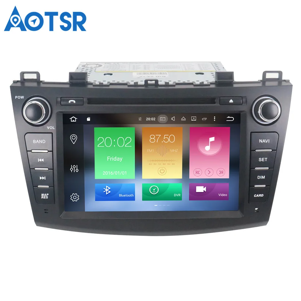 Aotsr Android 8 1 автомобильный DVD плеер Авто радио GPS навигация для Mazda 3 Axela Радио стерео