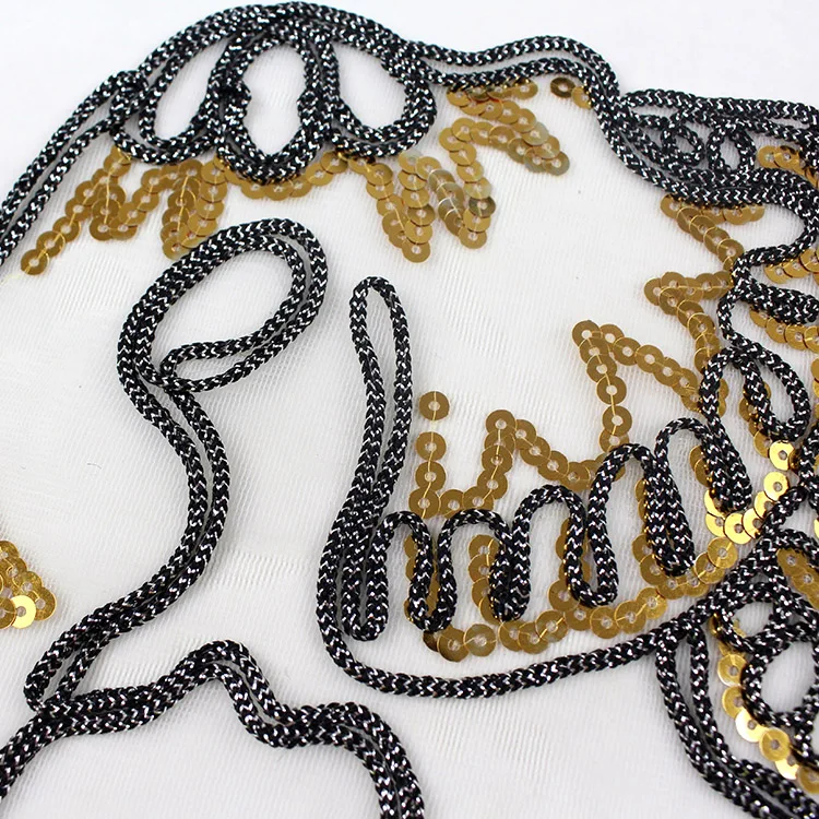 Модная блестящая золотая нашивка в виде слона вышитые блестки аппликация одежда