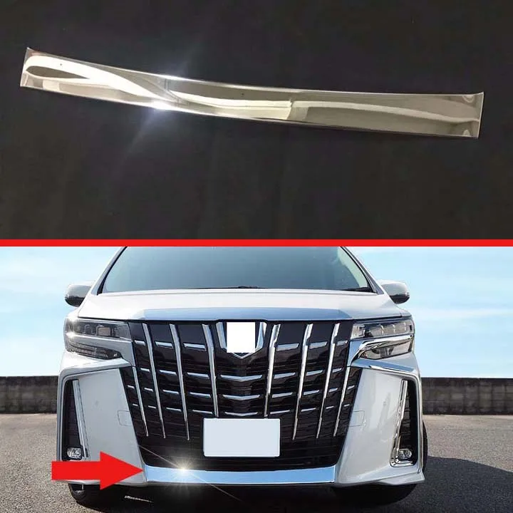 Для 2019 Toyota Sport Edition Alphard AH30 автомобильные аксессуары Нержавеющая сталь Передняя