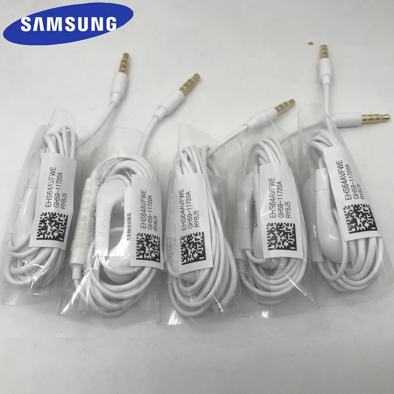 Оригинальные наушники SAMSUNG EHS64 оптовая продажа проводные 3 5 мм с микрофоном для