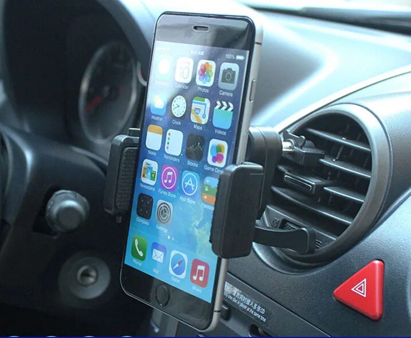 Поворотные пластиковые Автомобиль Air Vent клип GPS сотовый телефон крепления