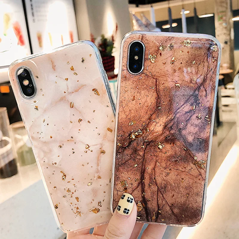 Роскошные чехлы для телефонов iPhone 6 s чехол из золотистой фольги с блестящими