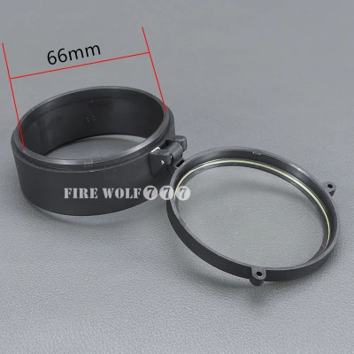 66mm Прозрачный прицел для винтовки быстрый флип Весна вверх открытый крышка объектива Крышка для калибра прицел винтовка Охота - Цвет: 66mm