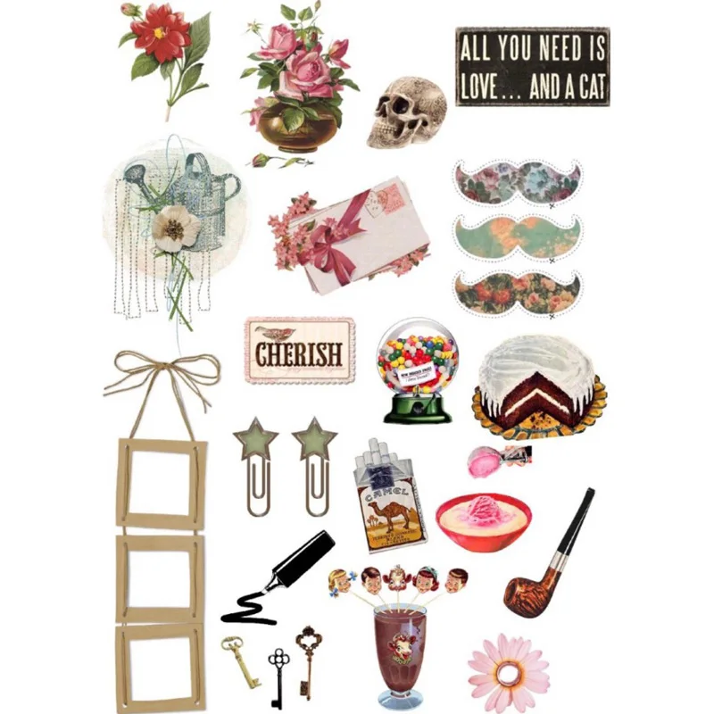 Комплект из 2 предметов в винтажном стиле кролик и яйца для художественного