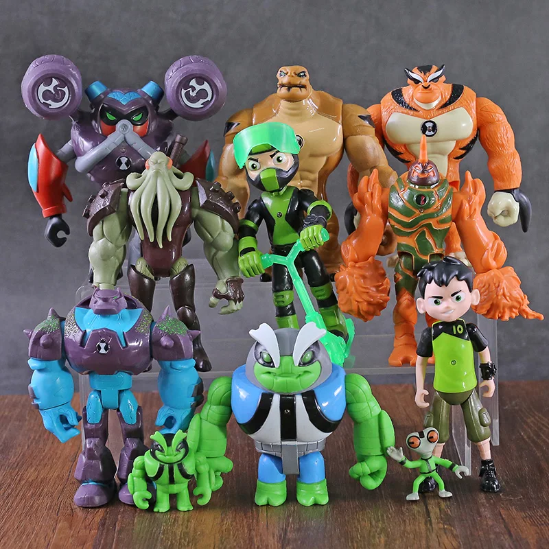 Бен 10 бен Теннисон серое вещество Heatblast Humongousaur Рэт Vilgax фигурки дети мальчики игрушки Подарки 11 шт./компл