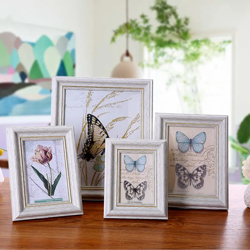 Дешевая креативная винтажная DIY фоторамка Новое поступление свадебные парные