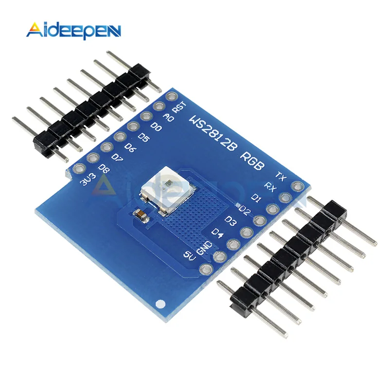 WS2812B полноцветная RGB плата для WeMos D1 Мини модуль с контактами ESP8266 DIY электронная