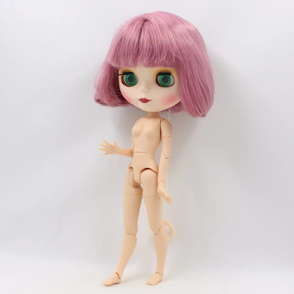 ICY DBS Blyth кукла 1/6 bjd игрушка розовый короткий боб волосы матовое лицо совместное