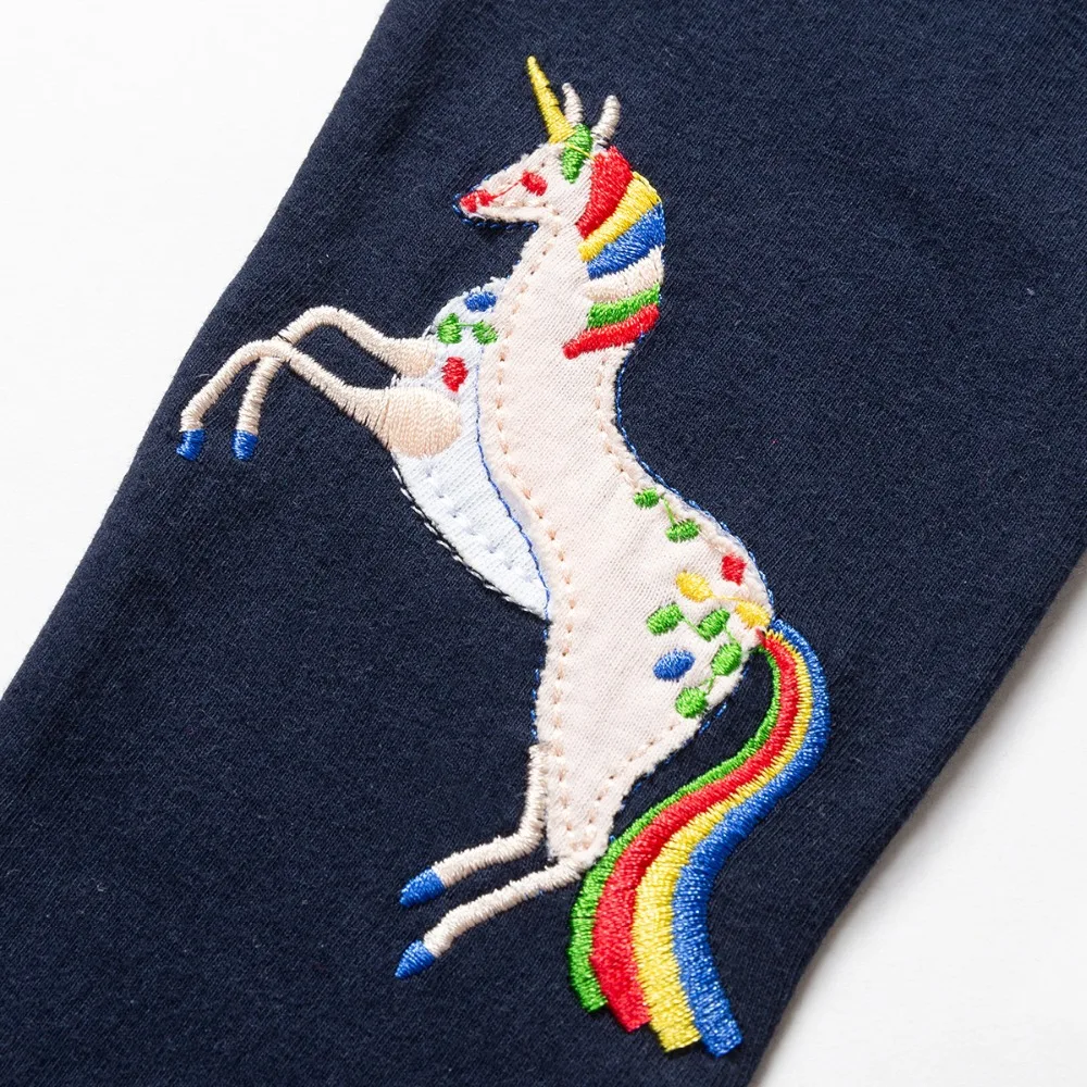 New Fall Autumn Spring baby girls Printing cartoon Leggings Quality Cotton rainbow Unicorn Pants 2-7year Clothes Clothing