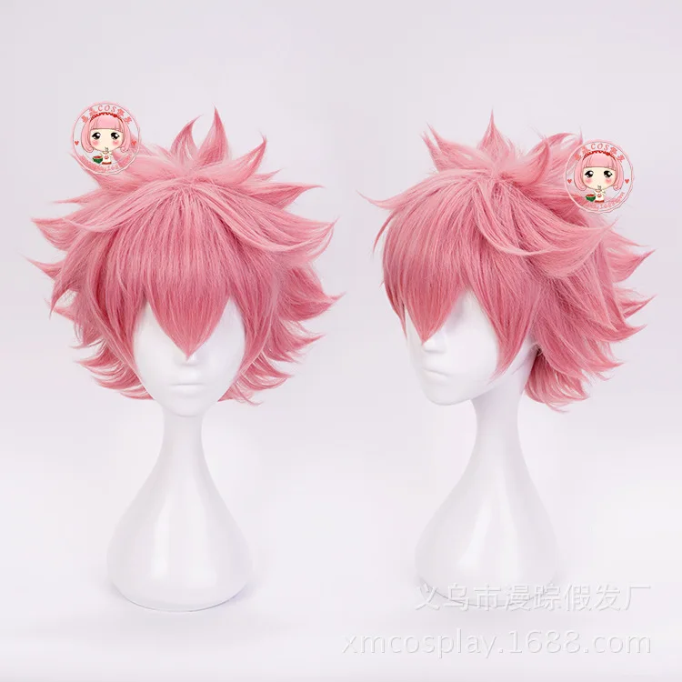 Парик Boku no Hero Academia Mina Ashido короткий розовый термостойкий парик из синтетических