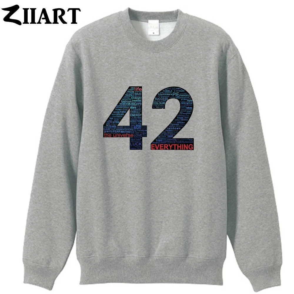 Мужская хлопковая флисовая толстовка 42 дюйма на осень и зиму | одежда