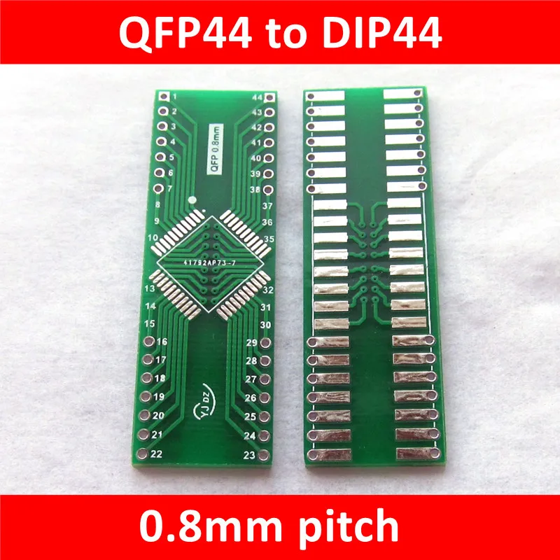 

10 шт. TQFP44 к din44 QFP44 к din44 СОП к DIP шаг 0,8 мм адаптер pcb конвертер