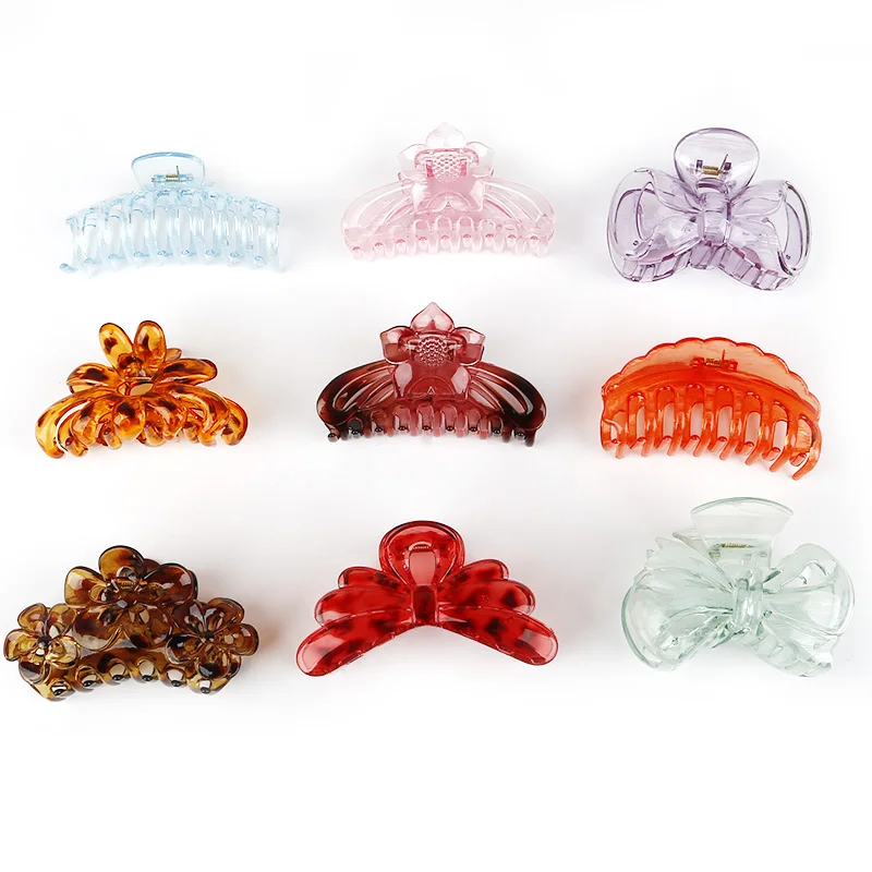 Fashion Women 1PC Random Color Large Girls Hair Claws Clips Hairpins Crab Jaw Clamp Banana Grips Jewelry | Украшения и аксессуары