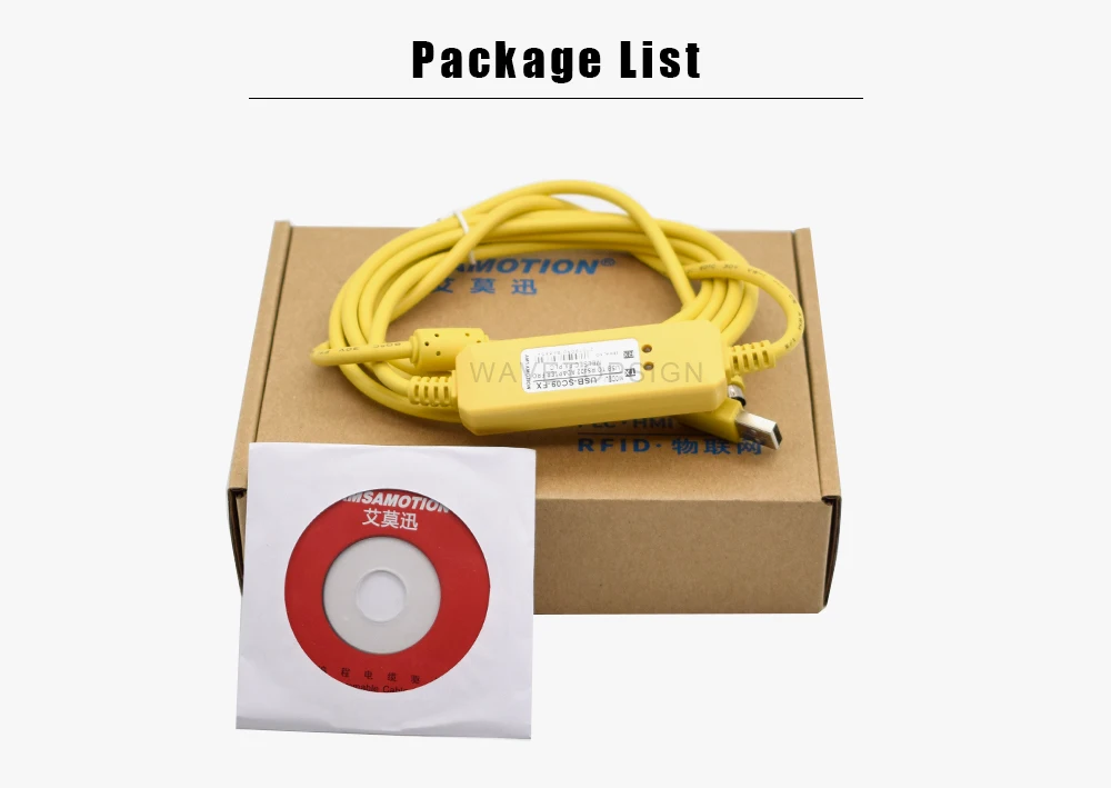 Mitsubishi FX1N/FX2N/FX1S/FX3U Series PLC Programming Cable Data Download Cable USB-SC09-FX