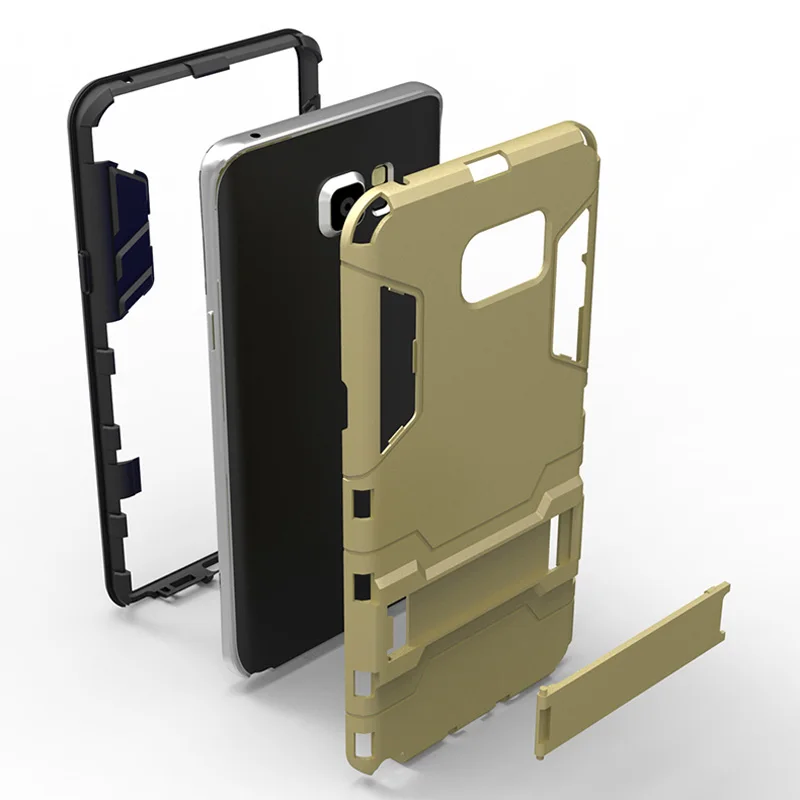 CAPSSICUM защитный чехол для samsung Galaxy Note 5 N9200 ПК+ Силиконовый Футляр Antiknock Противоударная подставка задняя крышка корпуса